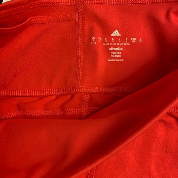 Adidas Climalite Active Tights Pants Pink Workout Gym Athleisure Sports Small - Picture 7 of 8